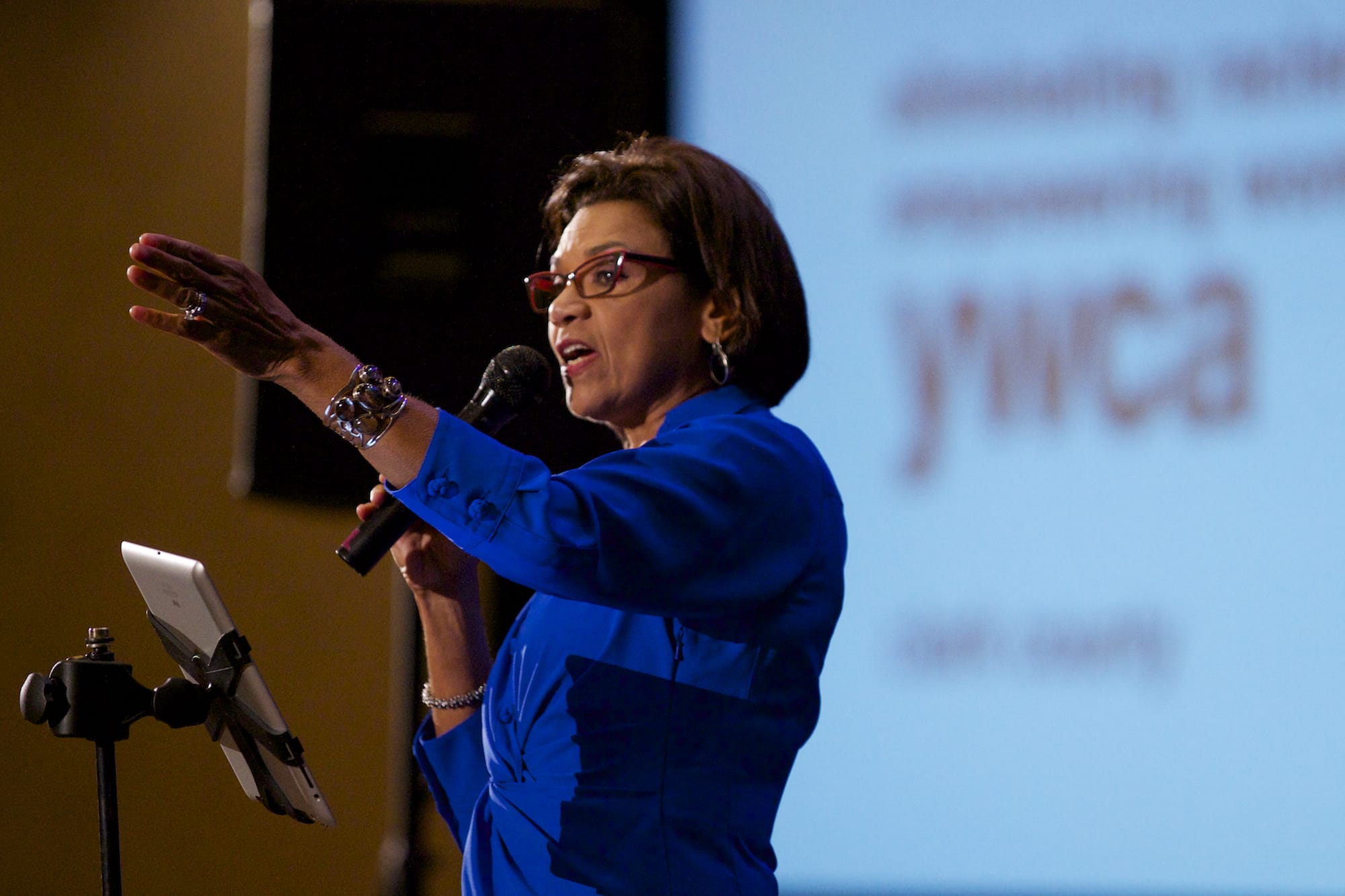 Sonia Manzano, who has acted and written for the public television show &quot;Sesame Street&quot; for decades, was the keynote speaker at the YWCA's annual fundraising luncheon at the Hilton Vancouver Washington on Wednesday.