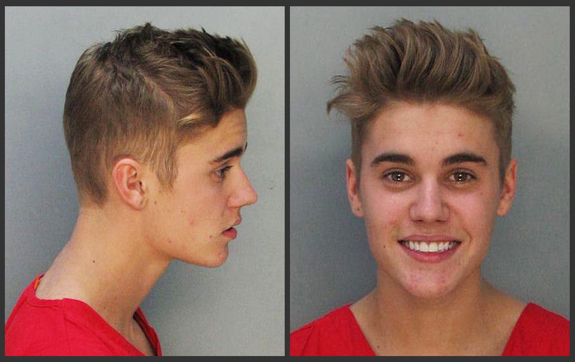 Justin Bieber
Police booking mug
