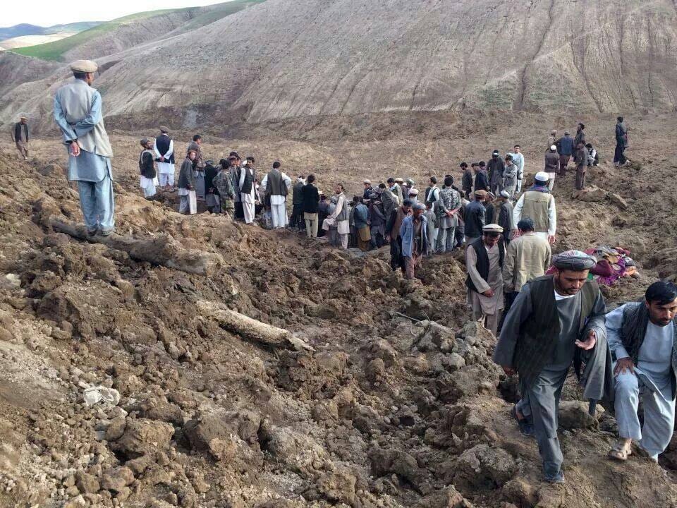 Afghans search for survivors after a massive landslide landslide buried a village Friday in Badakhshan province, northeastern Afghanistan, which Afghan and U.N.