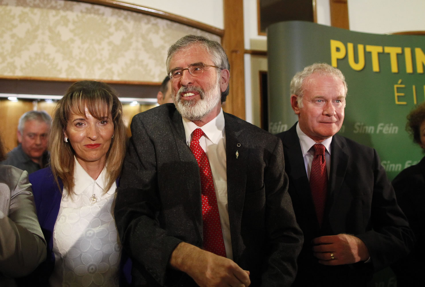 Gerry Adams, Sinn Fein president, was released Sunday without charges.