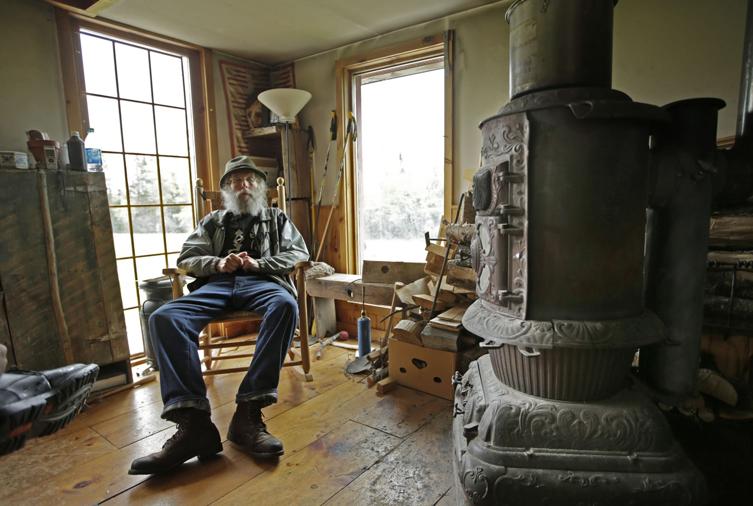 Burt Shavitz, a former beekeeper, lives on 37 acres in Parkman, Maine.