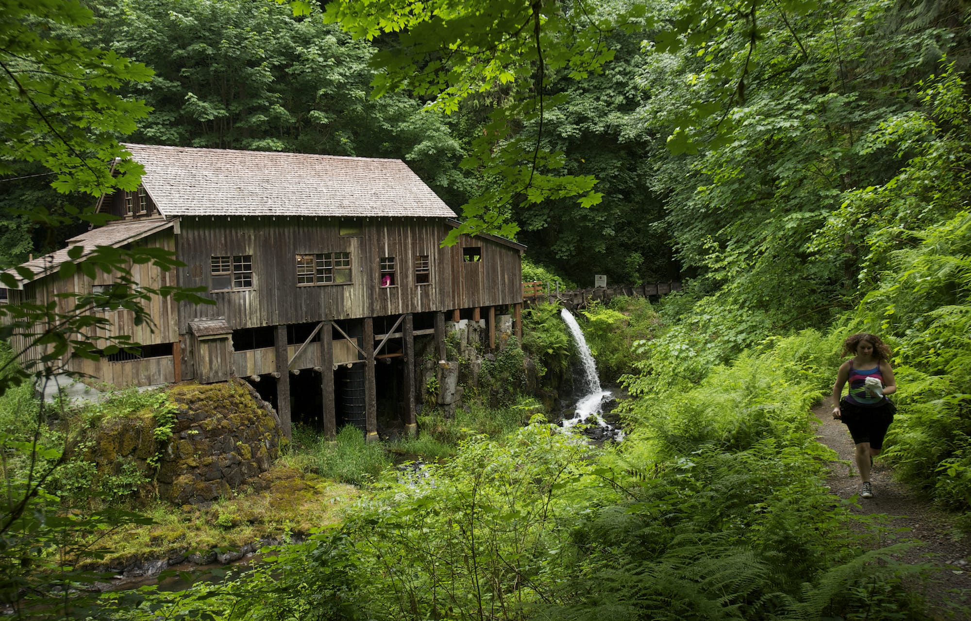 The Cedar Creek Grist Mill is open to visitors for tours and sampling of flour and baked goods.