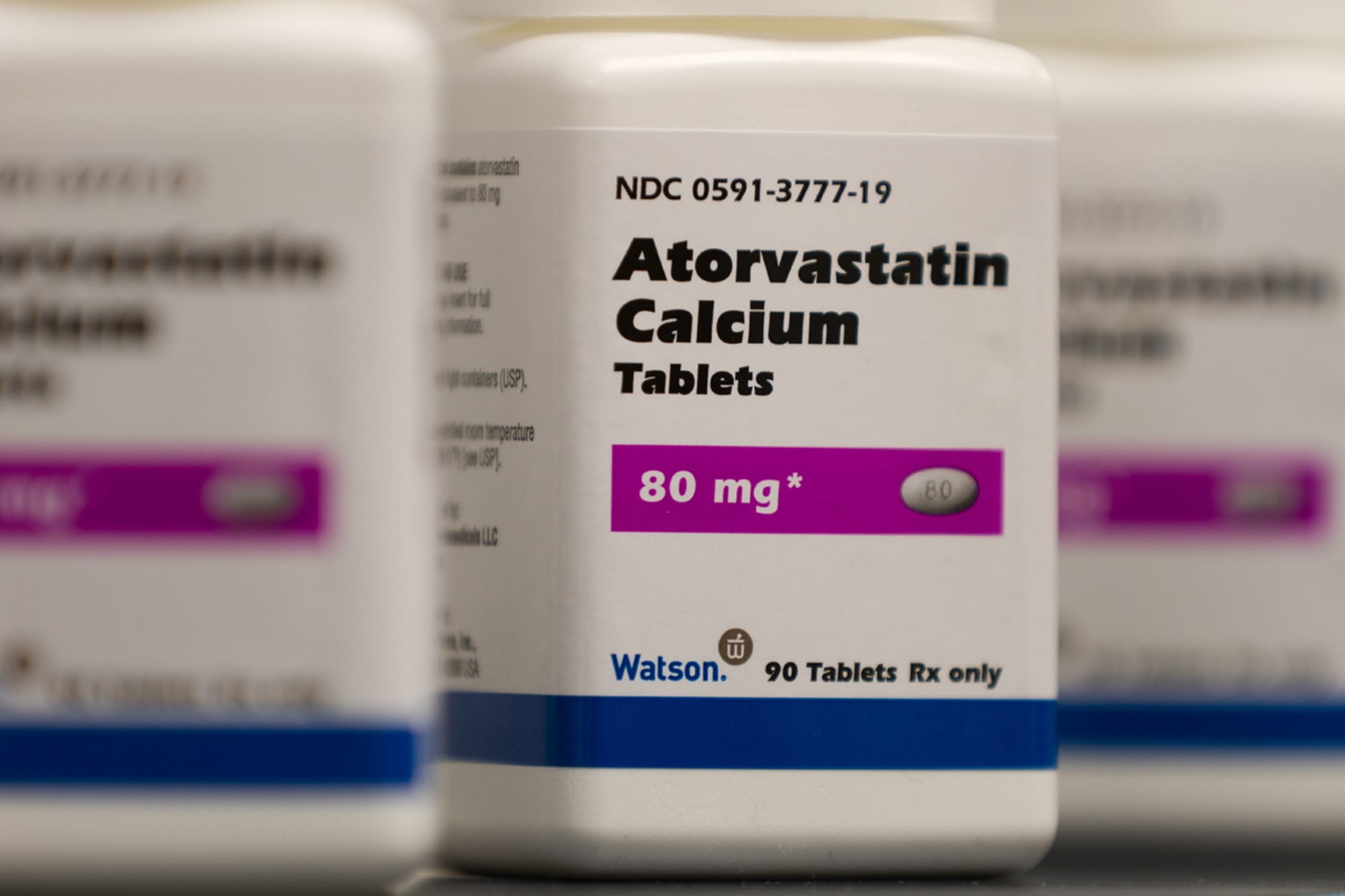 Watson Pharmaceuticals
Atorvastatin calcium tablets are a generic form of Lipitor, a cholesterol-lowering drug.