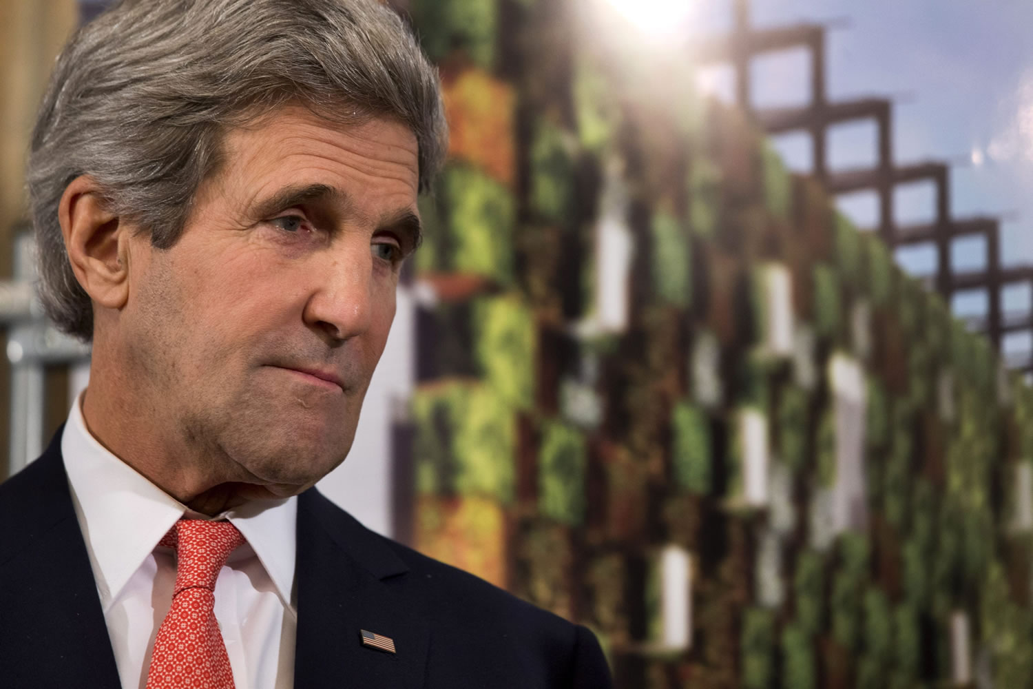 In this March 27, 2014, photo, Secretary of State John Kerry attends a reception for U.S. companies based in Italy that are donors and potential donors for a USA Pavillion at the Milan Expo 2015, in Rome. Halfway home from Saudi Arabia, Kerry has abruptly changed course and will stay in Europe for talks on Ukraine. Flying from Riyadh to Shannon, Ireland, for a refueling stop on Saturday, Kerry decided to turn his plane around and will now travel to Paris for a meeting with Russian Foreign Minister Sergey Lavrov, likely on Monday.