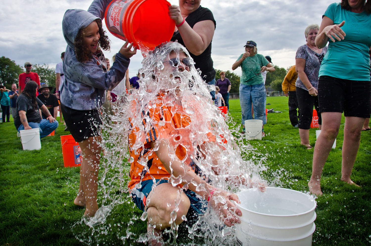 Walla Walla Union-Bulletin files
Chas McKhann has ice water poured on himself in September for the Walla Walla Grand Ice Bucket Challenge in Walla Walla. From June 1 to Sept. 1, Facebook users shared more than 17 million videos related to the Ice Bucket Challenge.