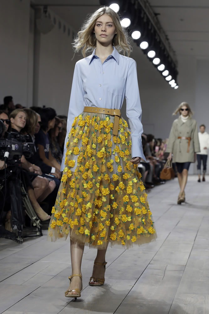 The Michael Kors Spring 2015 collection is modeled Wednesday during Fashion Week, in New York.