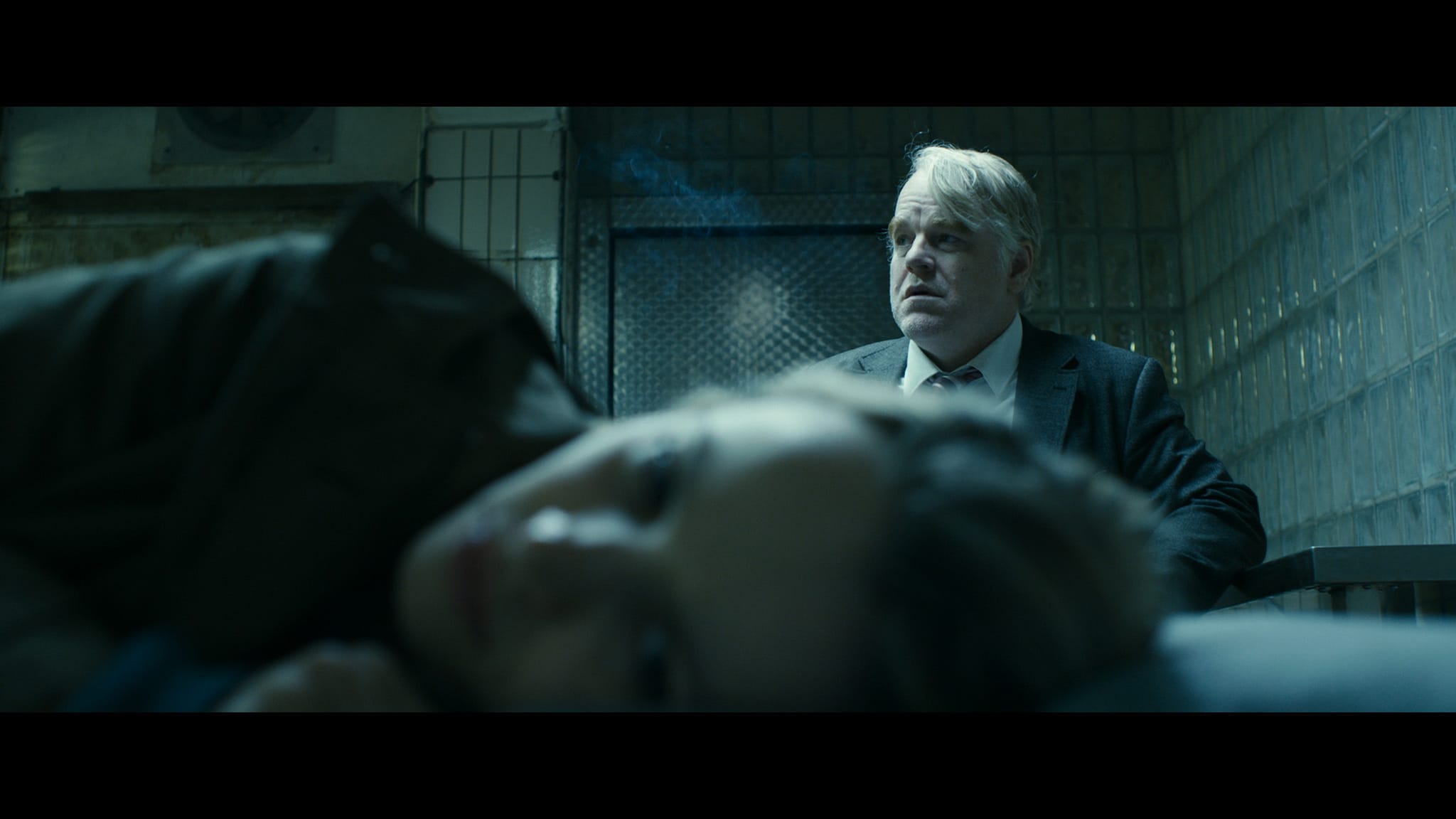 Philip Seymour Hoffman and Rachel McAdams star in a scene from the film &quot;A Most Wanted Man,&quot; which premiered at the 2014 Sundance Film Festival.