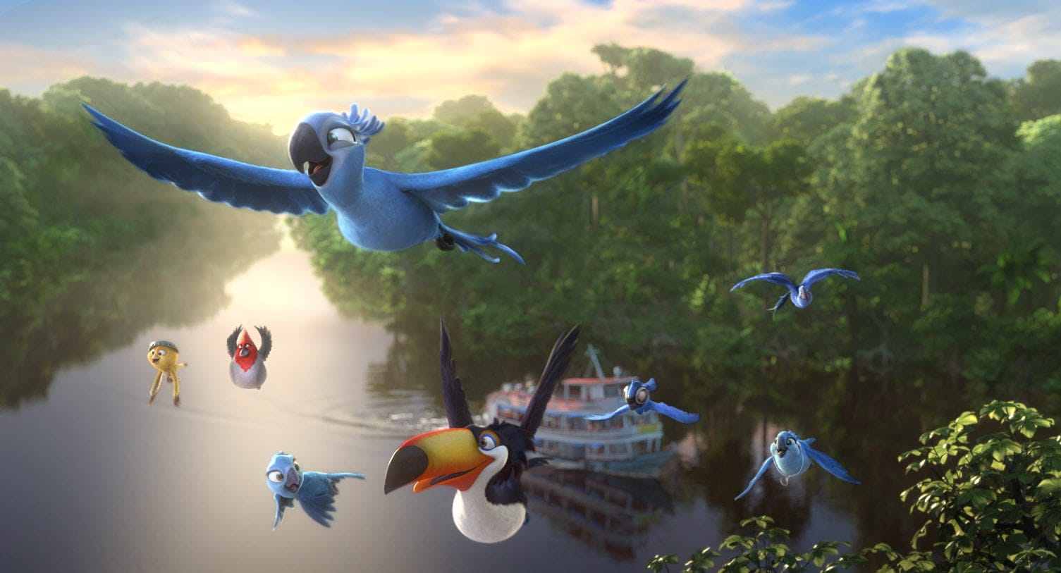 This image released by 20th Century Fox shows a scene from the animated film &quot;Rio 2.&quot;