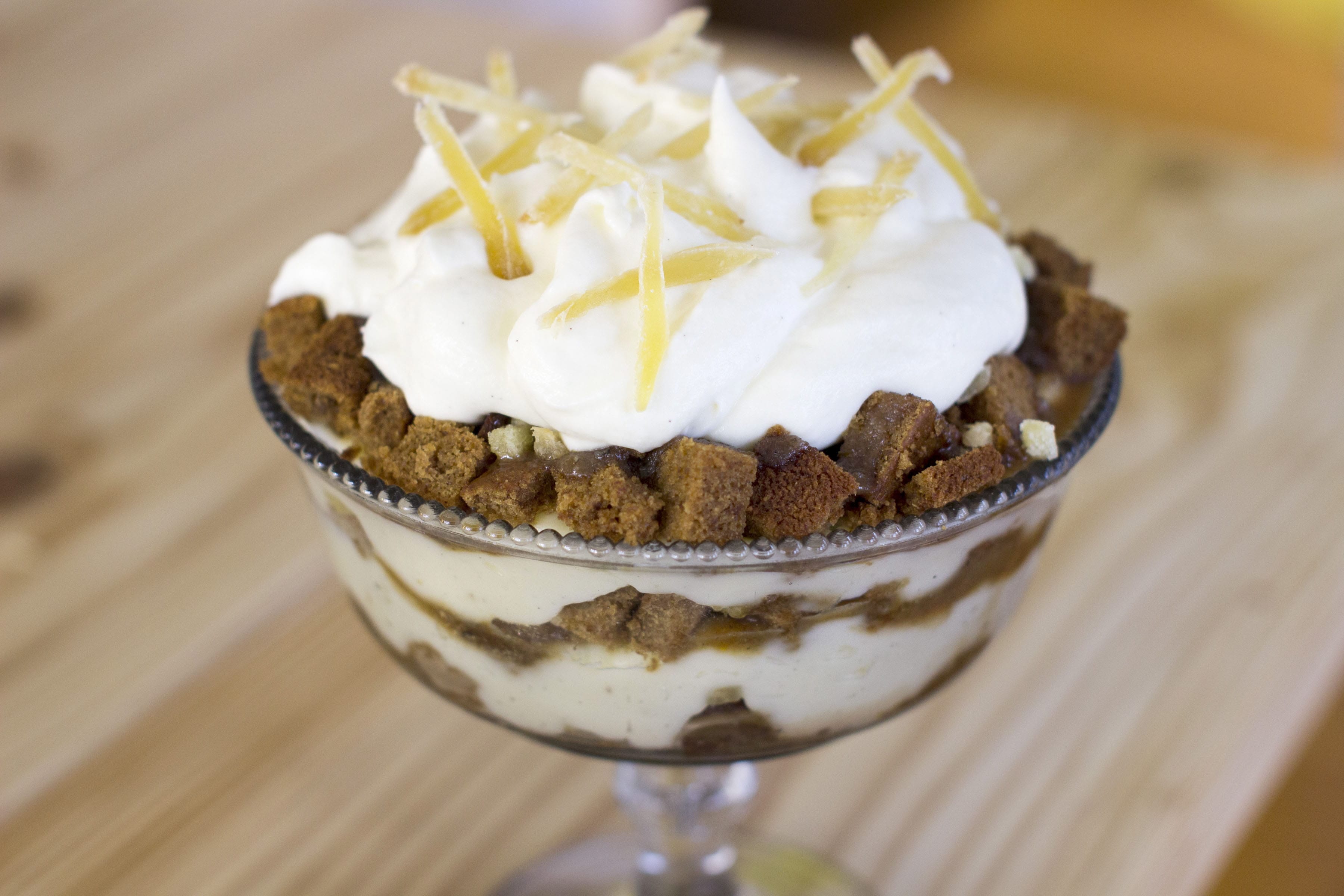 This trifle captures the iconic flavor, and aroma, of Christmas: gingerbread.