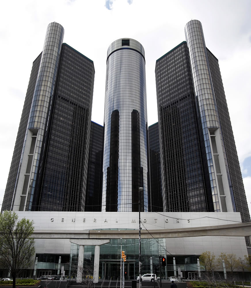 General Motors' world headquarters in Detroit. U.S.