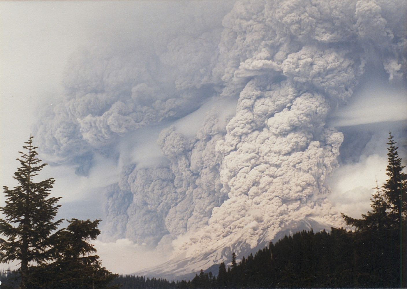 Owen and Linda Mason of Cougar took photos of the May 18, 1980, eruption of Mount St. Helens from a ridge top known as Cinnamon Peak.