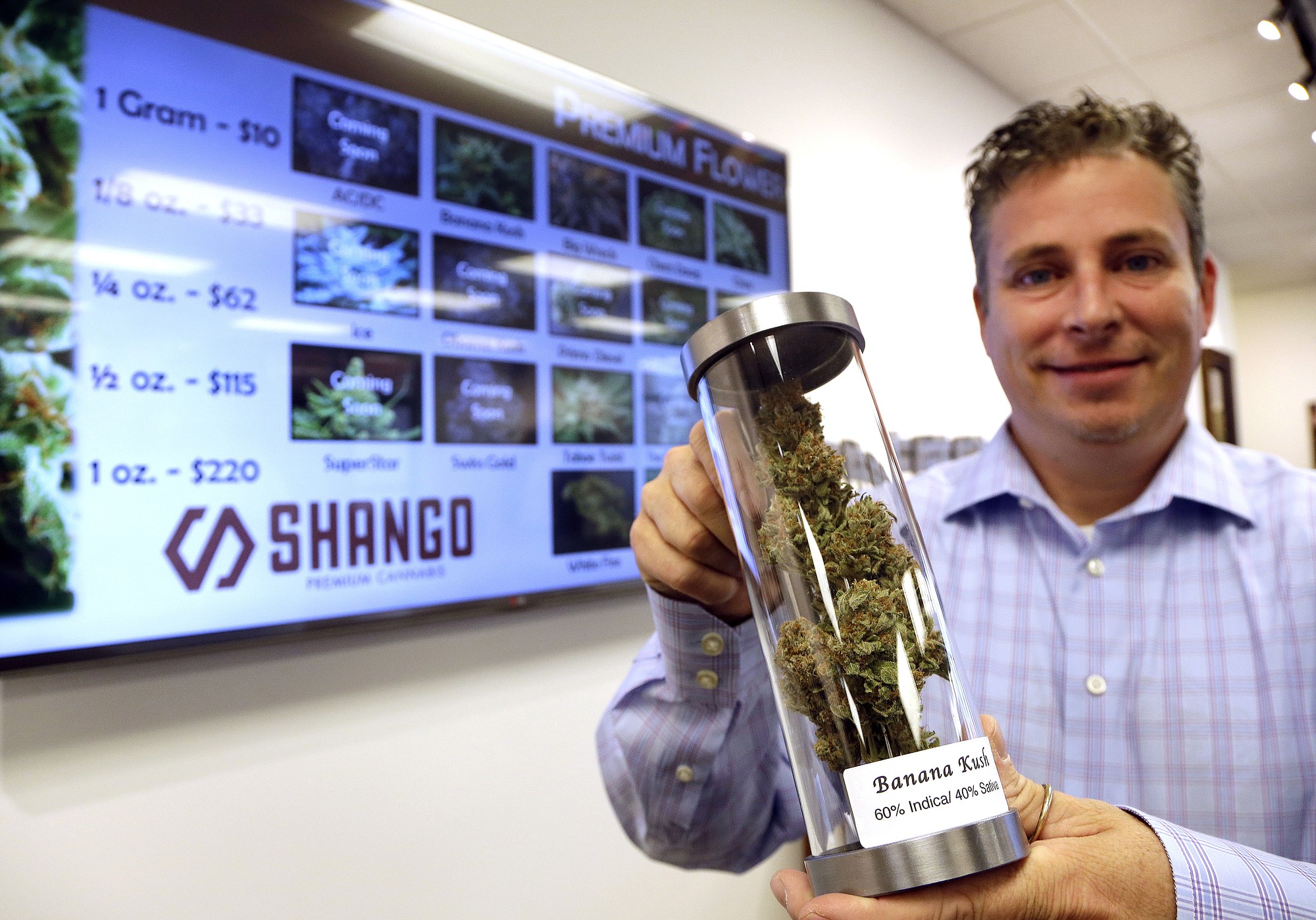 Shane McKee, co-founder of Shango Premium Cannabis dispensary