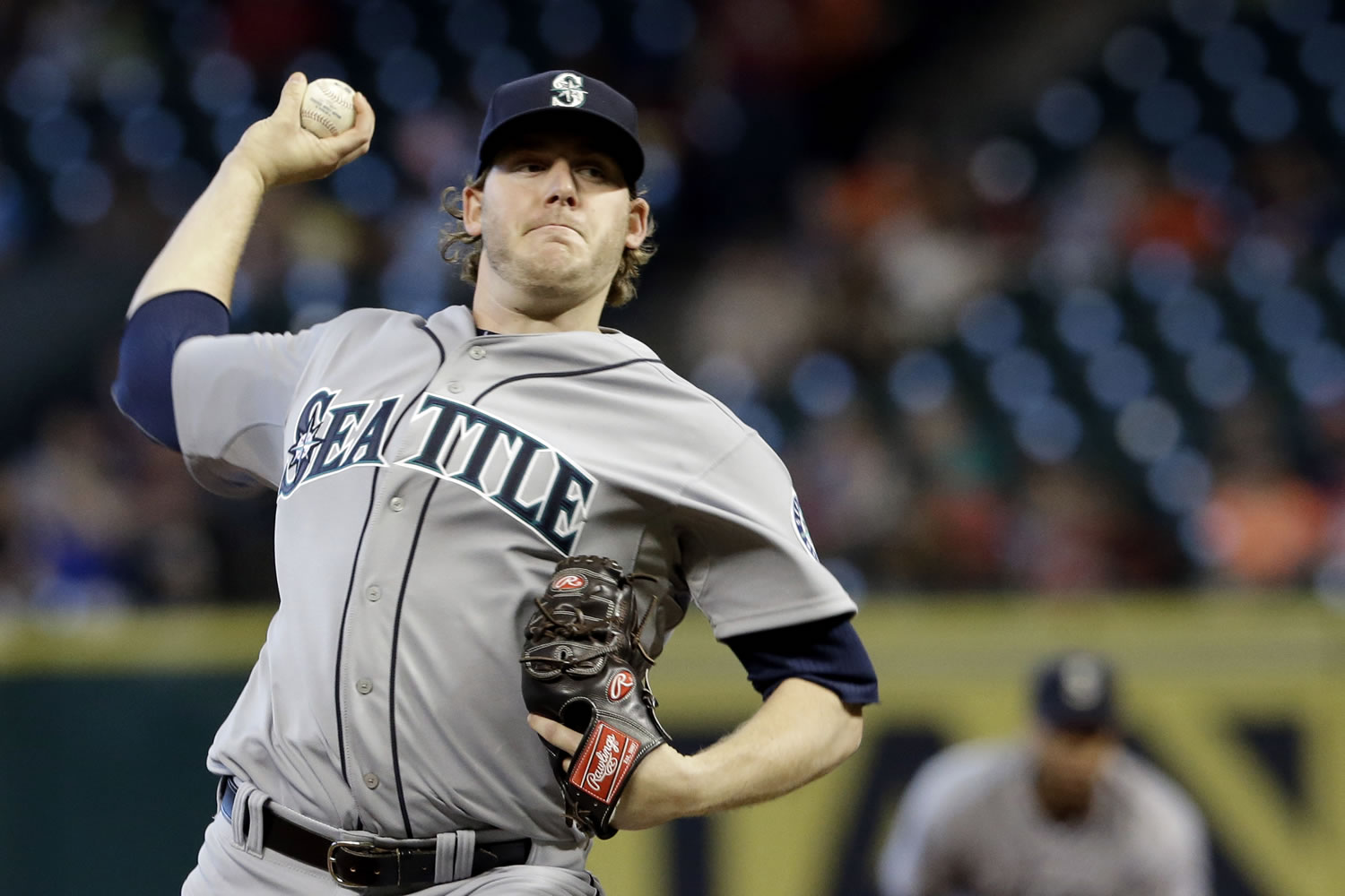 Seattle Mariners' Brandon Maurer allowed four runs and six hits in five innings Sunday against the Houston Astros for his first win since Sept. 28.