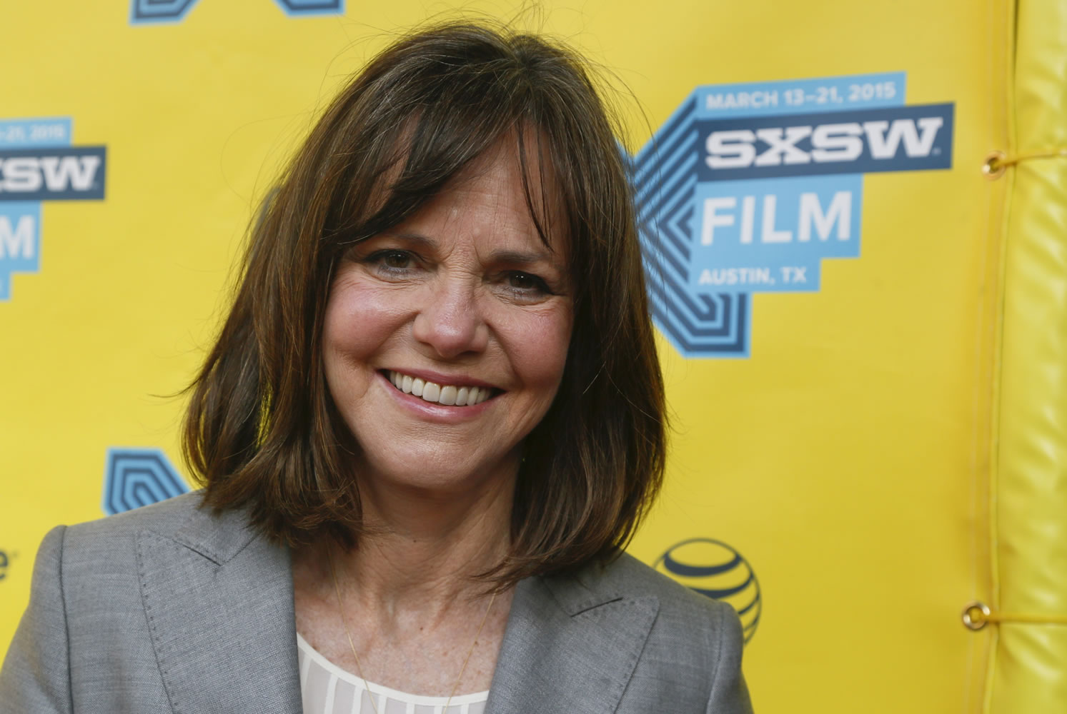FILE - In this March 14, 2015 file photo, Sally Field attends the &quot;Hello, My Name is Doris&quot; red carpet during the South by Southwest Film Festival in Austin, Texas. Field is one of several artists who will receive the National Medal of Arts from President Barack Obama at a White House ceremony. The president and first lady Michelle Obama will present the award Sept. 10, 2015 to Field and 11 others.