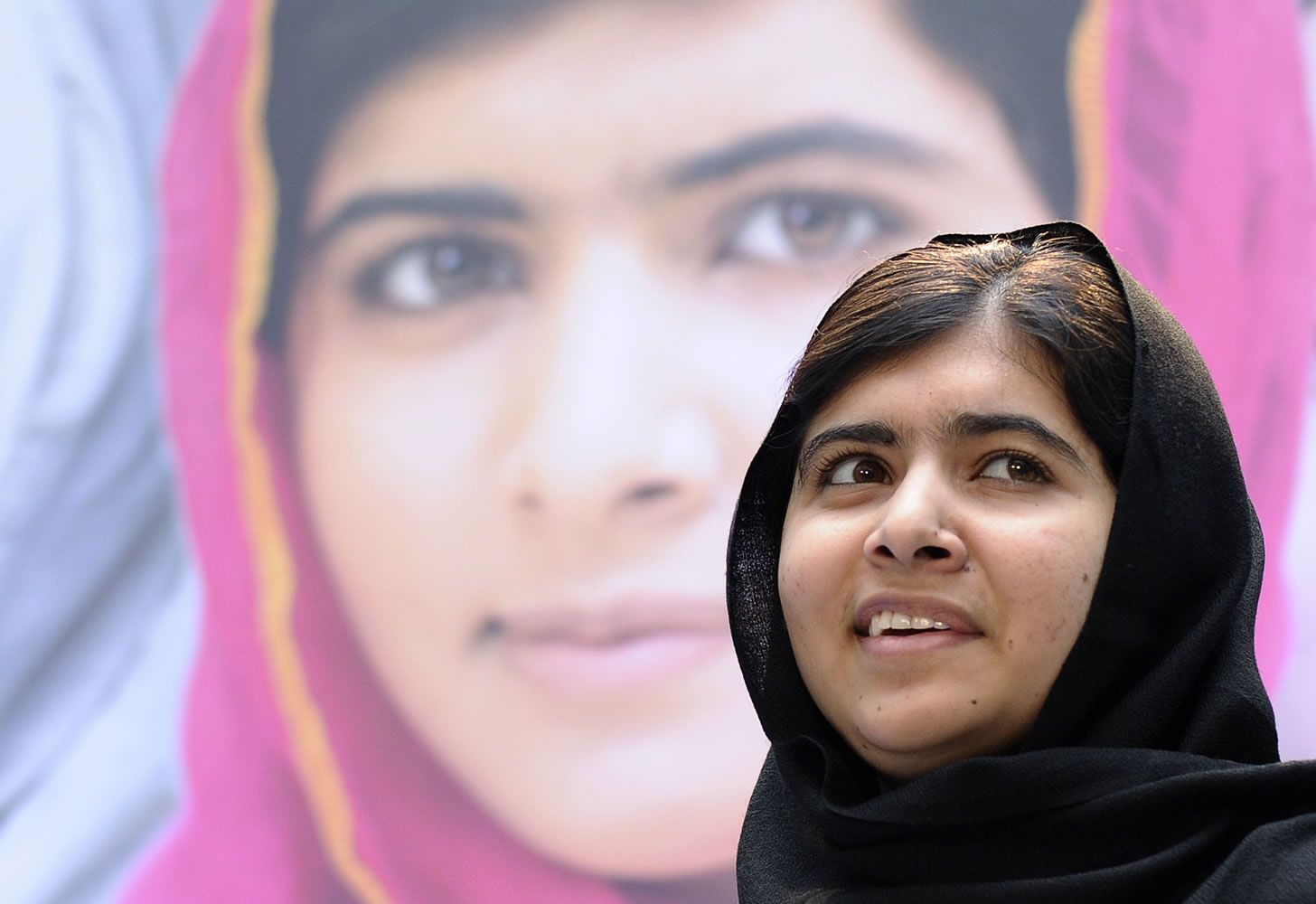Malala Yousafzai, teenage activist for girls' schools.