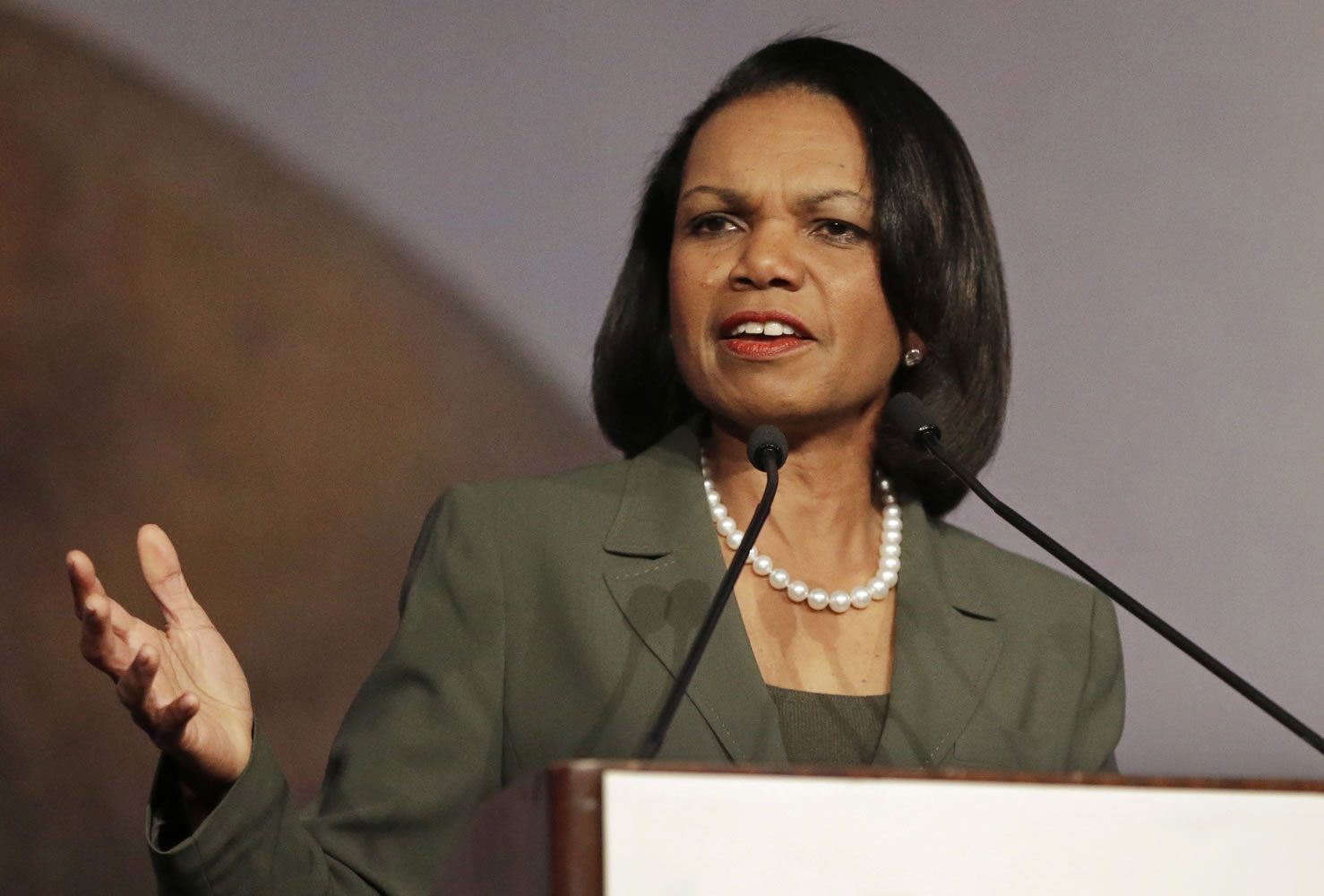 Condoleezza Rice, former secretary of state.