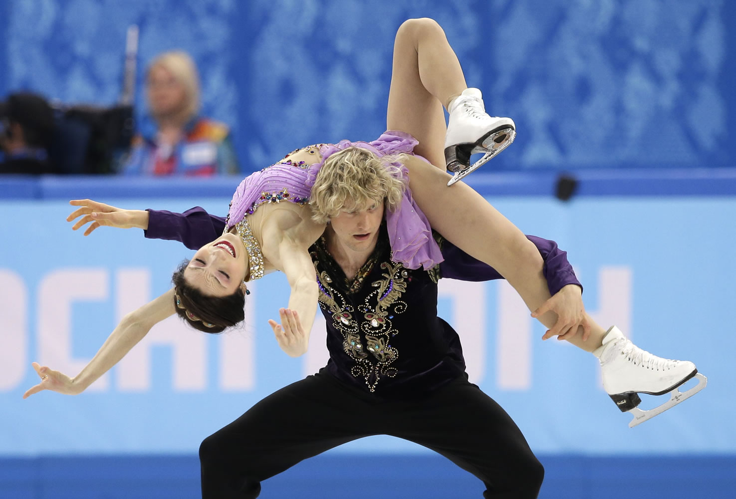 Meryl Davis and Charlie White of the United States compete in the ice dance free dance figure skating finals at the Iceberg Skating Palace during the 2014 Winter Olympics on Monday in Sochi, Russia.