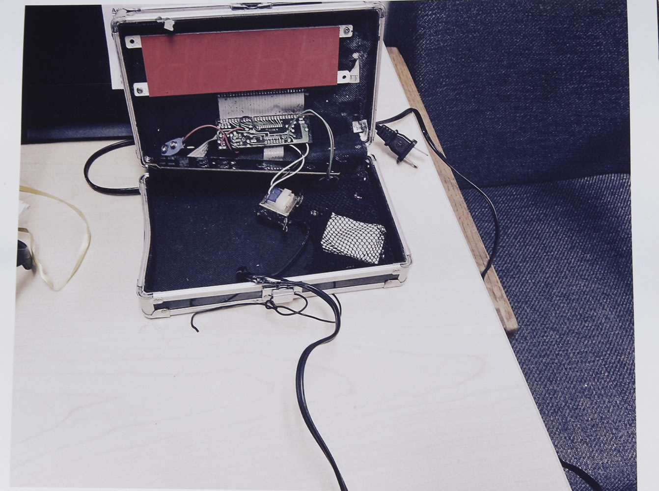 This photo provided by the Irving Police Department shows the homemade clock that Ahmed Mohamed brought to school in Irving, Texas. Police detained the 14-year-old Muslim boy after a teacher at MacArthur High School decided that the homemade clock he brought to class looked like a bomb, according to school and police officials. The family of Ahmed Mohamed said the boy was suspended for three days from the school in the Dallas suburb.