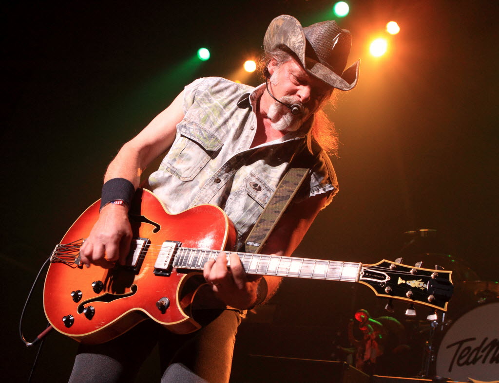 Ted Nugent rocks at Rams Head Live in Baltimore in 2013.