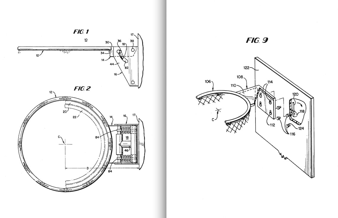 Documents filed with the United States Patent and Trademark Office show the Dittrich Dunking Device.