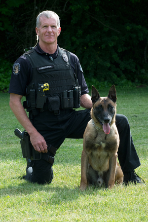 Vancouver Police Department K-9 team Ike the dog and officer Jack Anderson.