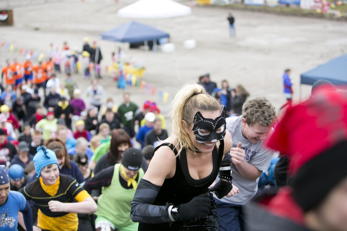 Sherri McMillan, owner of Northwest personal Training, dressed as Cat Woman in last year's March Muddy Madness event at the Woodland MX Park.