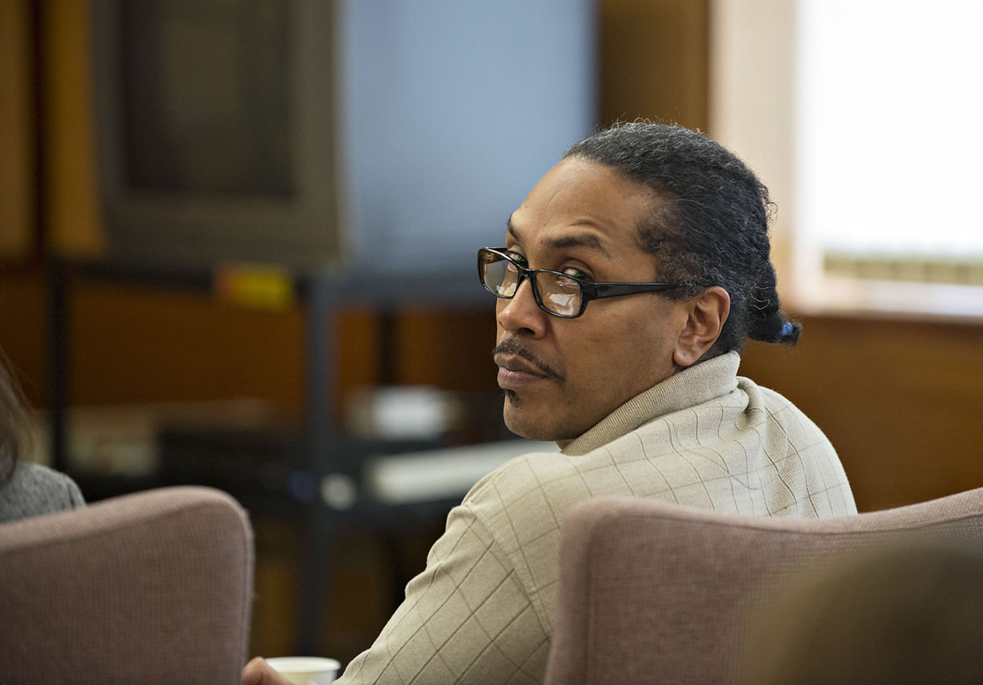 Defendant Thomas J. Keys III listens during his trial in September. A jury found him guilty, and he was sentenced Monday to more than 40 years.