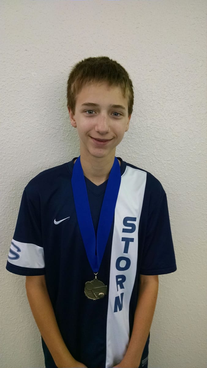 Skyview sophomore Andrew Kabacy, 2015 4A District 4 singles champion.