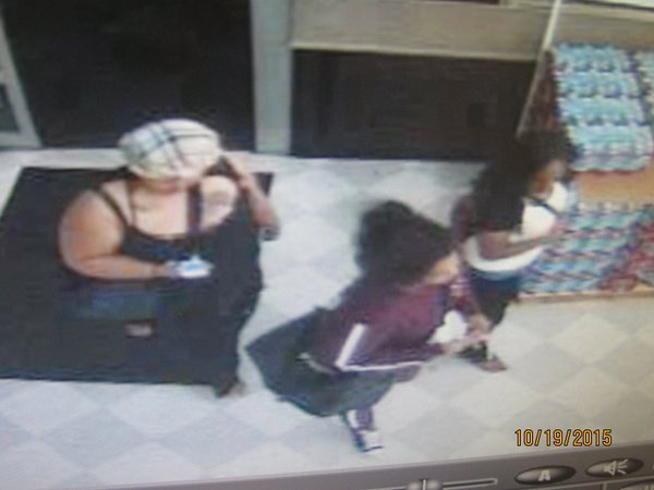 The Vancouver Police Department is asking for the public&#039;s help to identify the three people in this image, taken from surveillance video, who investigators say stole graphing calculators from two office supply stores in Vancouver.