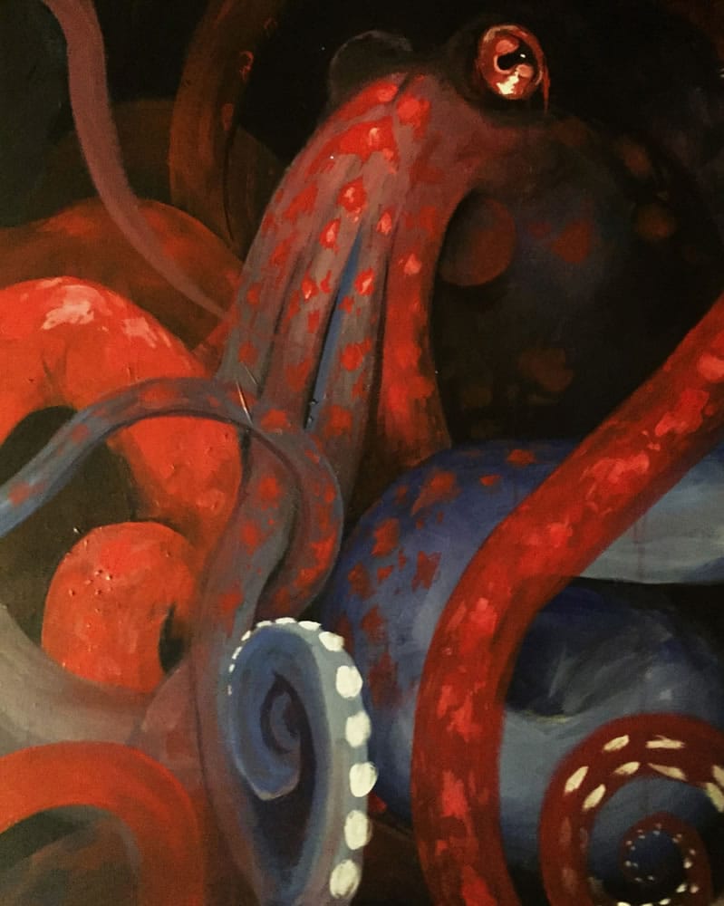 &quot;Octopus in Red&quot; by Kelsie Mathewson will be part of her art show on display through Jan.