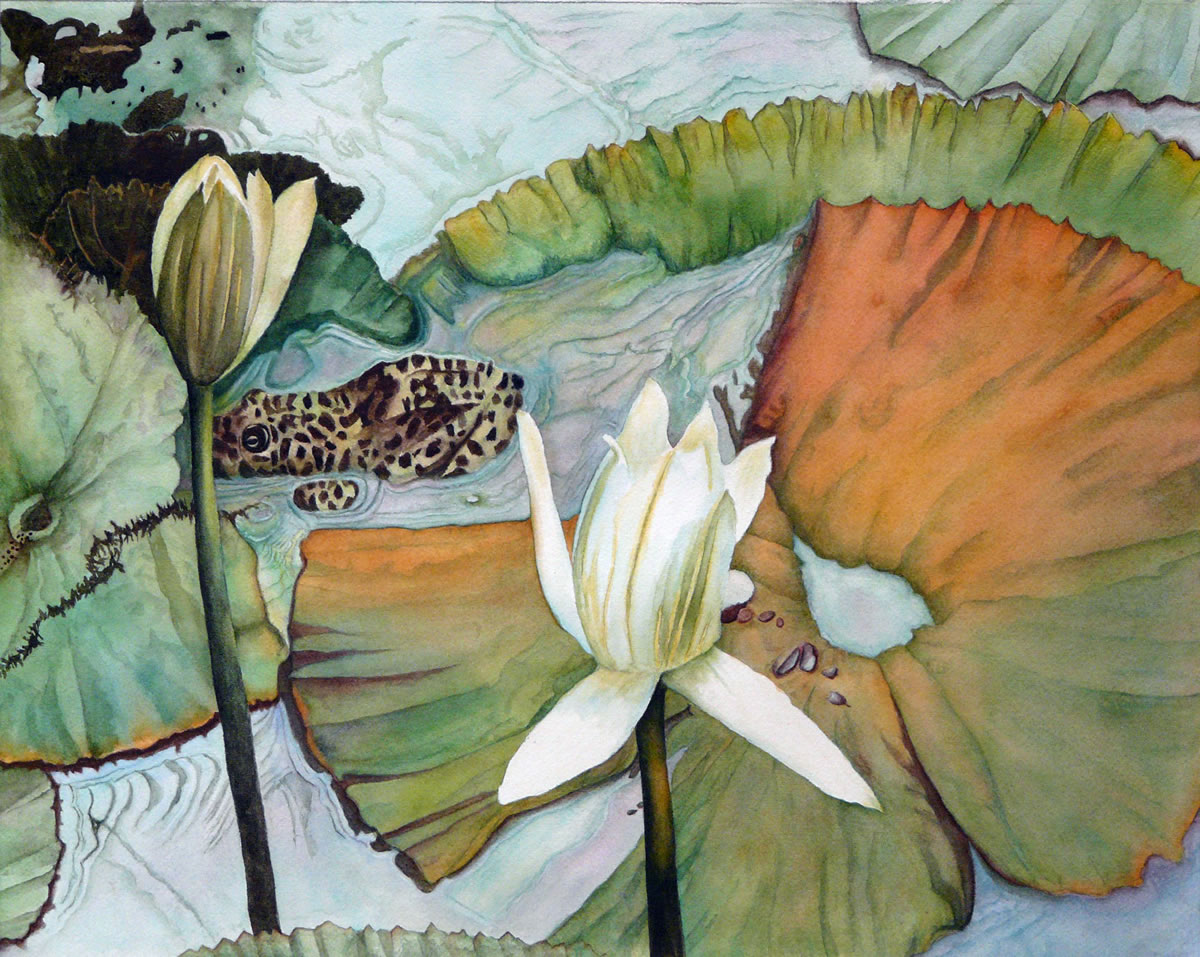 Lynda Raven Brake
&quot;Surprise at Kauai&quot; by Lynda Raven Brake was one of 62 artworks accepted to the 74th annual International Open Exhibition hosted by the Northwest Watercolor Society.