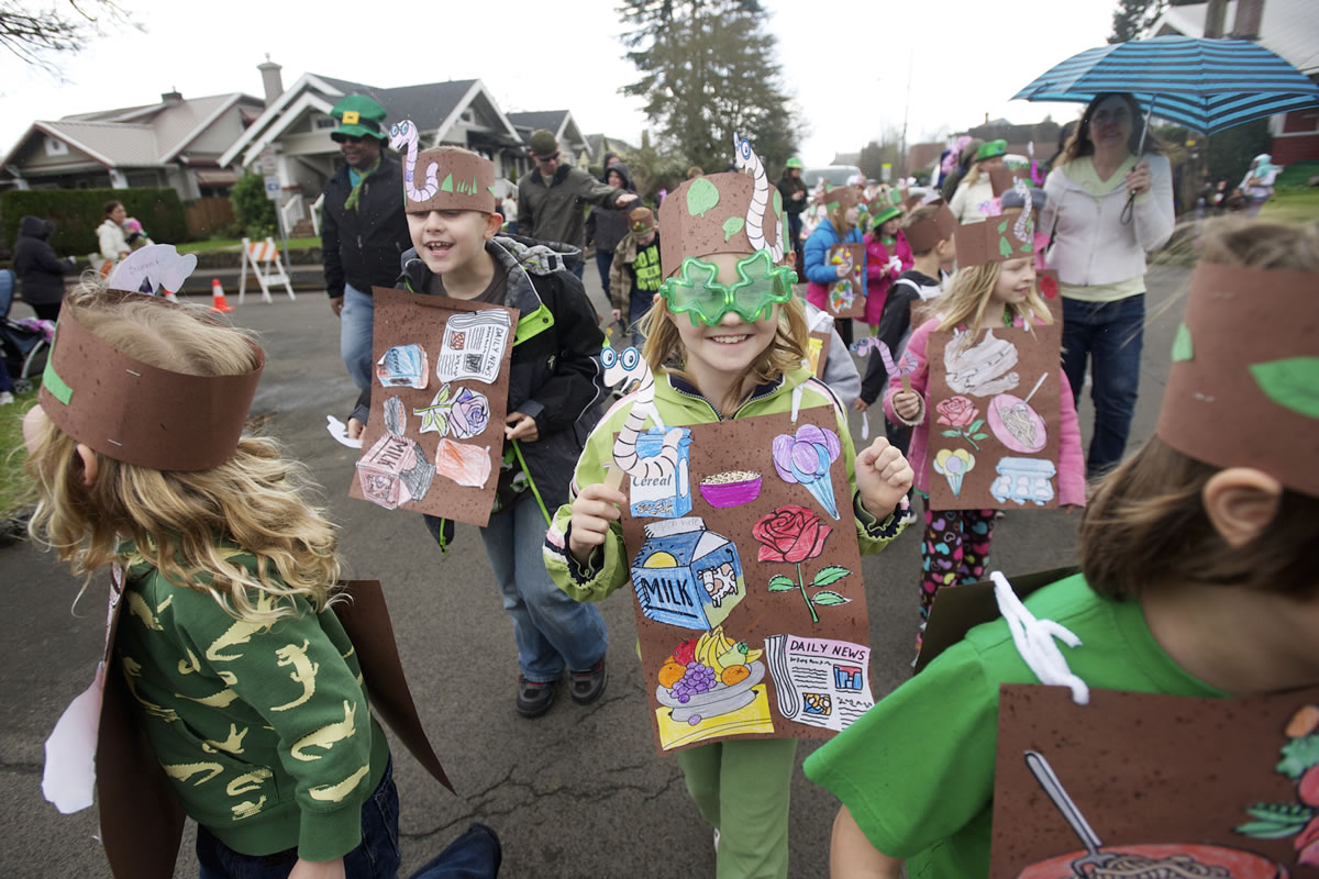 The 23rd annual Paddy Hough Parade makes its way through downtown Vancouver, Monday, March 17, 2014.