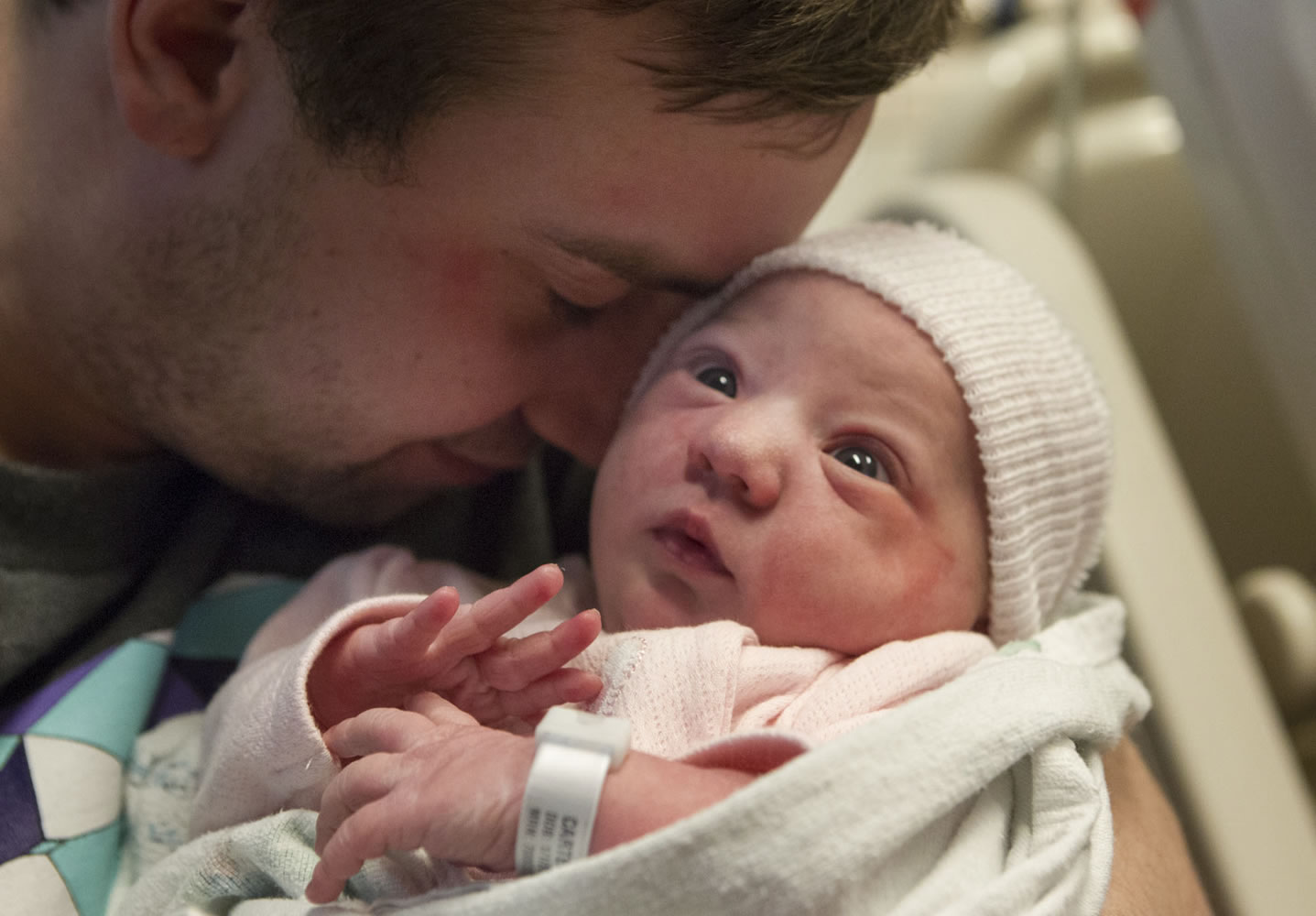 Aubrey Maya Schneider weighed 7 pounds, 6 ounces and was 20 inches long when she was born on New Year's Day.
