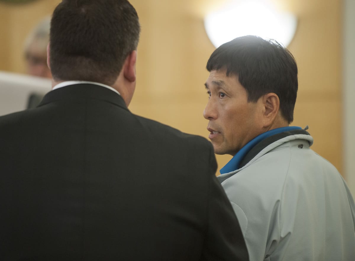 Kooyeoll &quot;Eric&quot; Jung pleads guilty to a charge of indecent liberties in Clark County Superior Court on Thursday after having sexual contact with a 51-year-old patient during an acupuncture session on Sept. 12, 2014.
