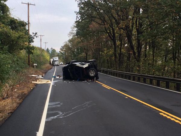 A 38-year-old Stevenson woman was fatally injured Saturday in a single-vehicle crash on state Highway 14 three miles east of Washougal. She was thrown from the vehicle when it overturned and was pronounced dead later at a local hospital.