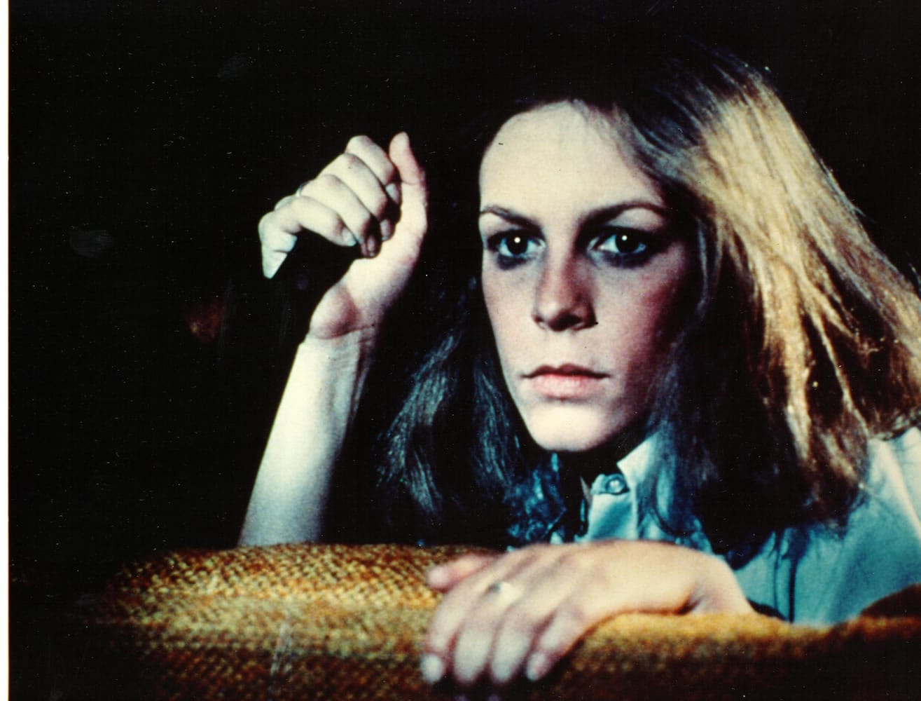 Actress Jamie Lee Curtis appears the 1978 horror film classic "Halloween" directed by John Carpenter.