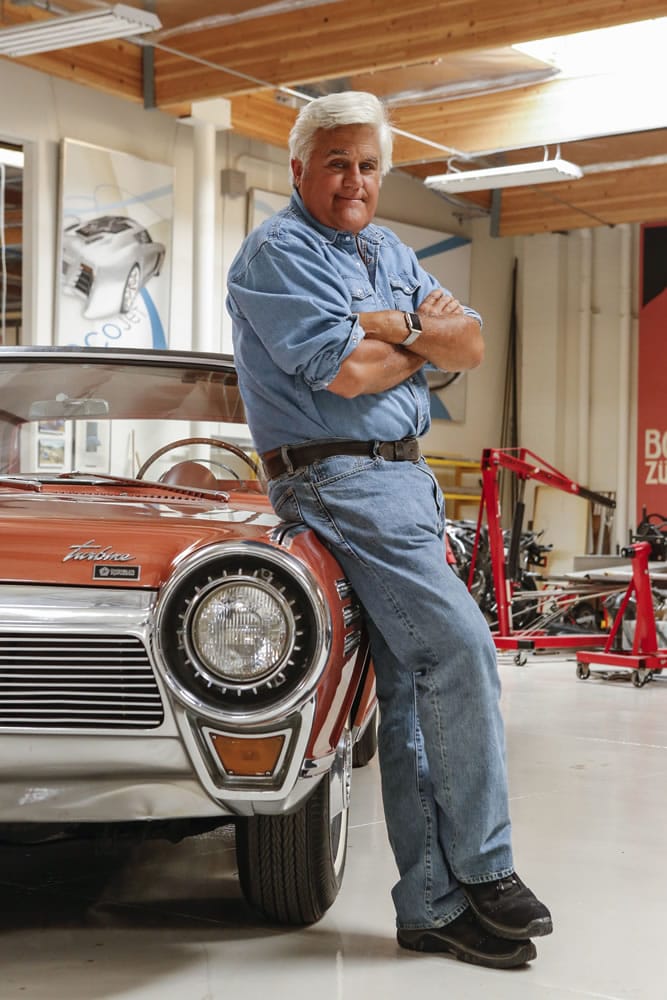 Jay Leno in season one of &quot;Jay Leno&#039;s Garage,&quot; in Los Angeles. The new show debuted Oct. 7 on CNBC. It features many of the 135 cars and 117 motorcycles in Leno&#039;s personal collection.