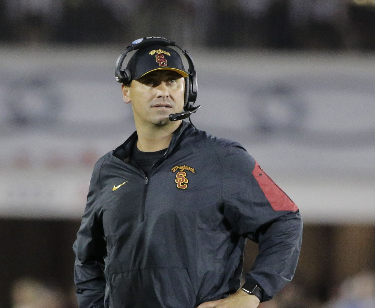 Southern California announced on Monday, Oct. 12, 2015, that it had fired head coach Steve Sarkisian. (AP Photo/Jae C.