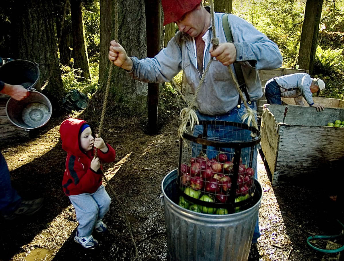 (The Columbian files)
If fear really isn&#039;t your thing, try some truly life-affirming fun -- like pressing apples for cider -- at the Cedar Creek Grist Mill.