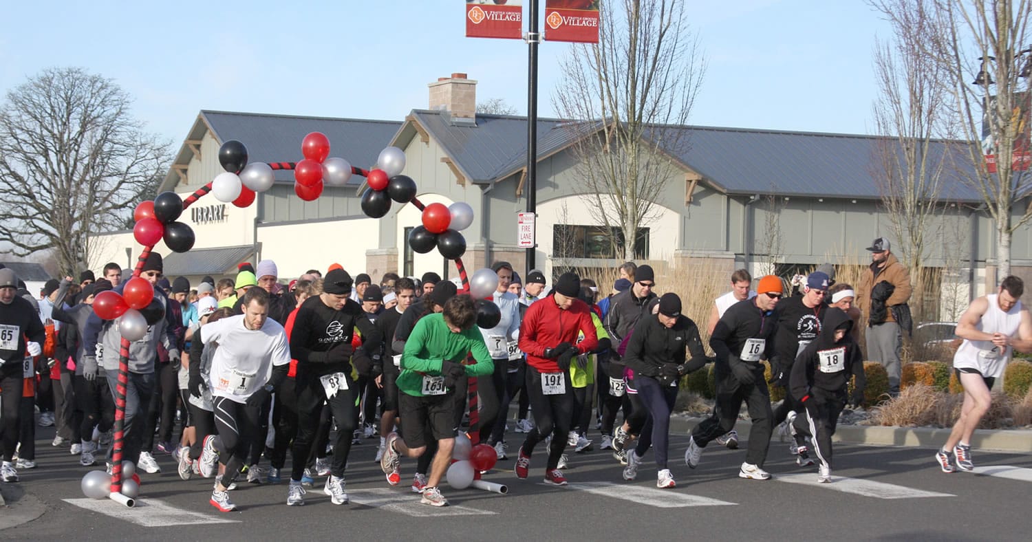 Get Bold Events puts on its annual 1K Cub Run, and 5K and 10K Resolution Run, starting and ending in Battle Ground Village on Jan.