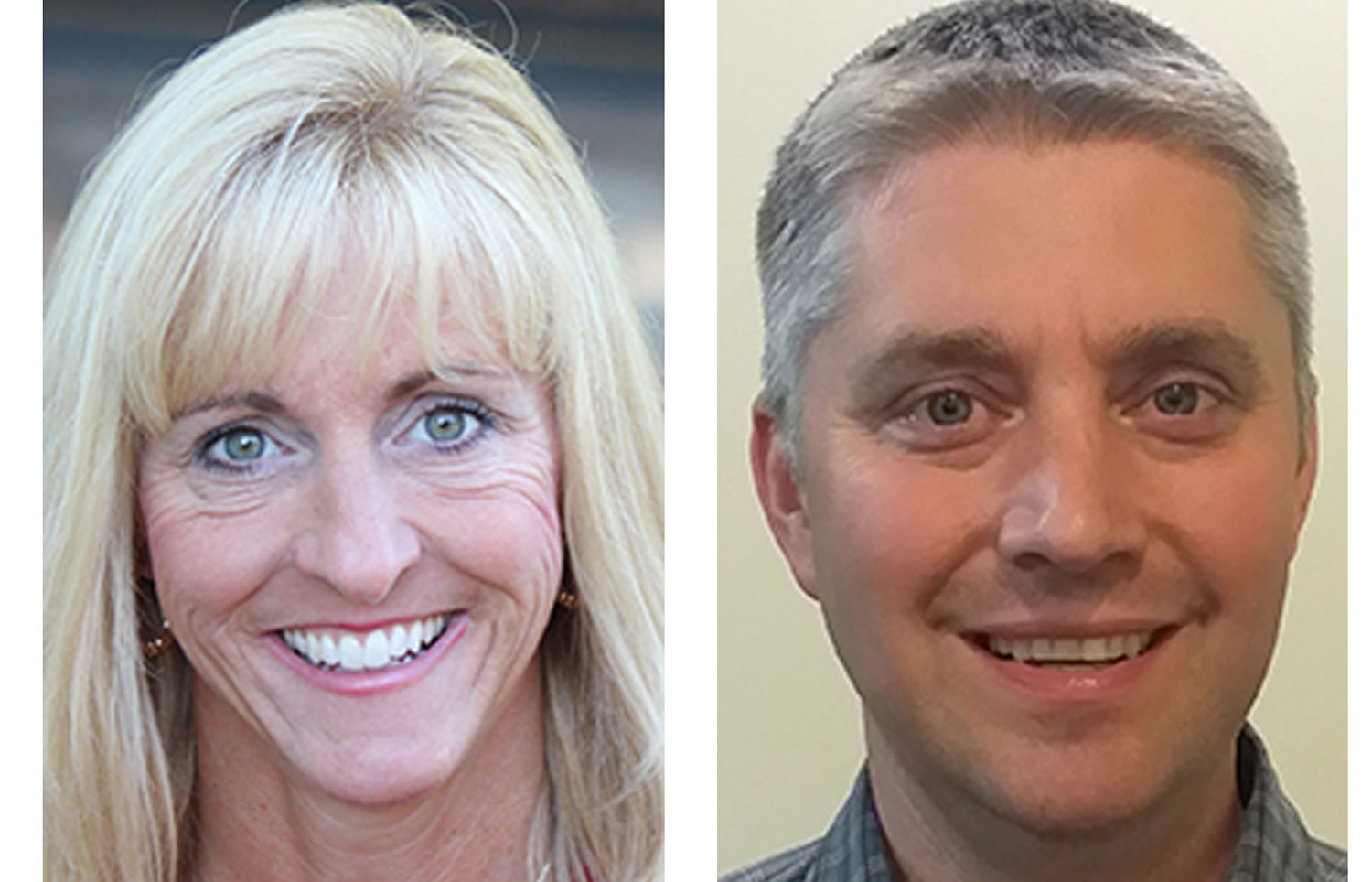 Green Mountain School Board Position 5 candidates: Incumbent Wendy Arends, left, and Cameron Tormanen
