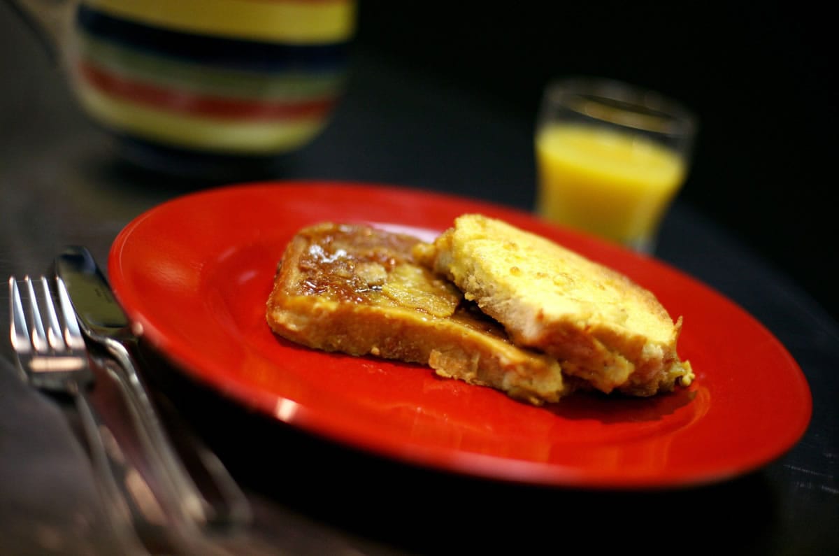Creme brulee french toast