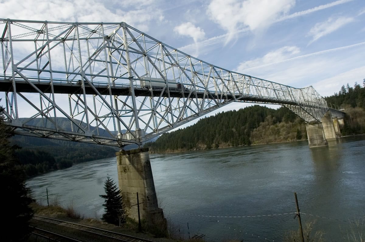 Tolls are collected to cross the scenic Bridge of the Gods between Stevenson and Cascade Locks, Ore.