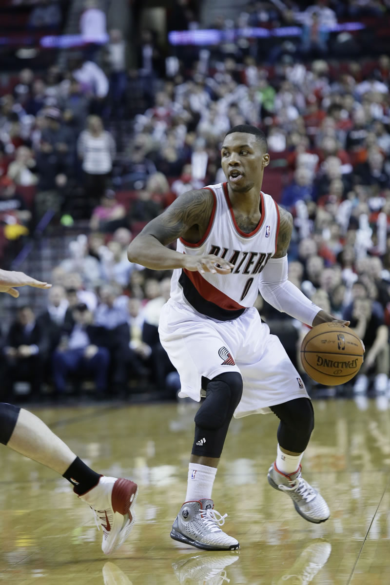 Portland Trail Blazers guard Damian Lillard is shooting more 3-points this season as well as cutting down his turnovers and almost doubled his rebounding effort.