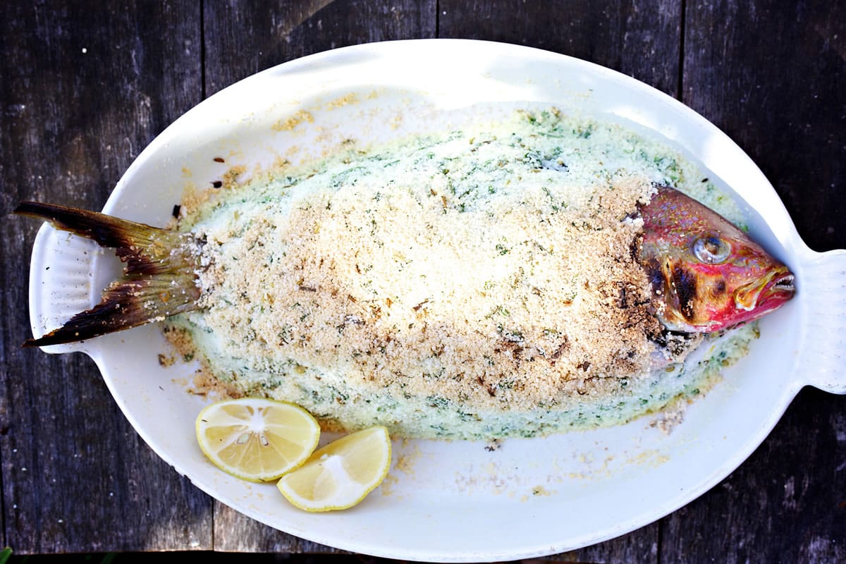 Salt-Crusted Snapper makes for a delightfully moist fish and a dramatic tableside presentation.