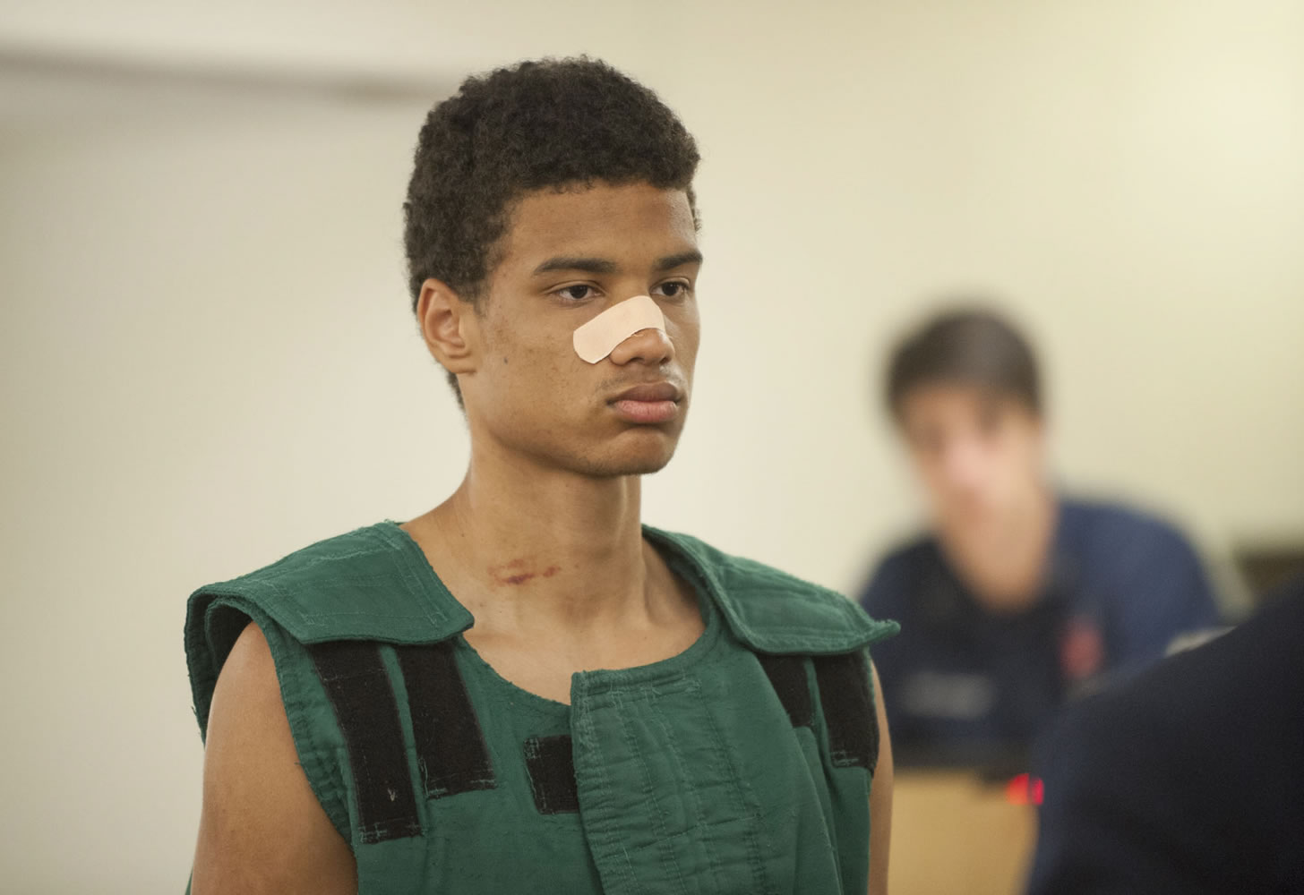 Tremaine S. Rambo, shown in court on April 20, was acquitted Thursday of second-degree attempted rape by reason of insanity. Rambo attacked a 26-year-old woman on the Burnt Bridge Creek Trail in April, according to court documents.