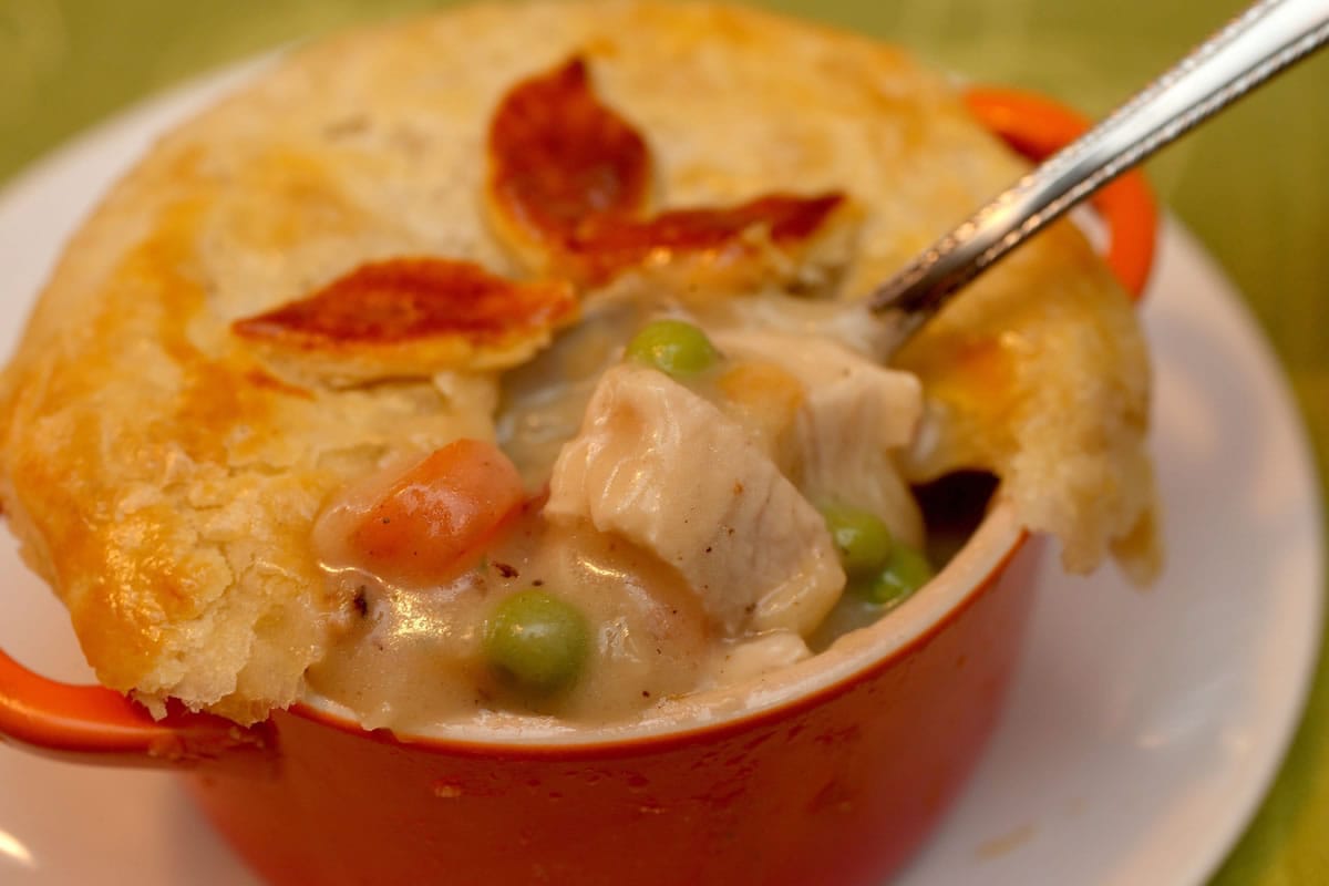 Joel Koyama/Minneapolis Star Tribune
When cold weather forces everyone inside it's time for comforting foods like turkey pot pie.