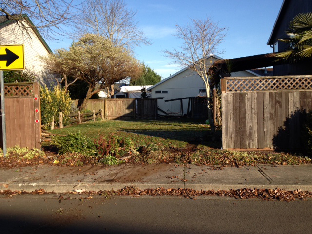 Photo courtesy of Ryan Euverman
Ryan Euverman's two fences were destroyed in November, when a vehicle missed the sharp turn on Southeast 168th Avenue and plowed through his backyard. The vehicle slammed into neighbor Marilyn Crosson's home, damaging her bathroom.