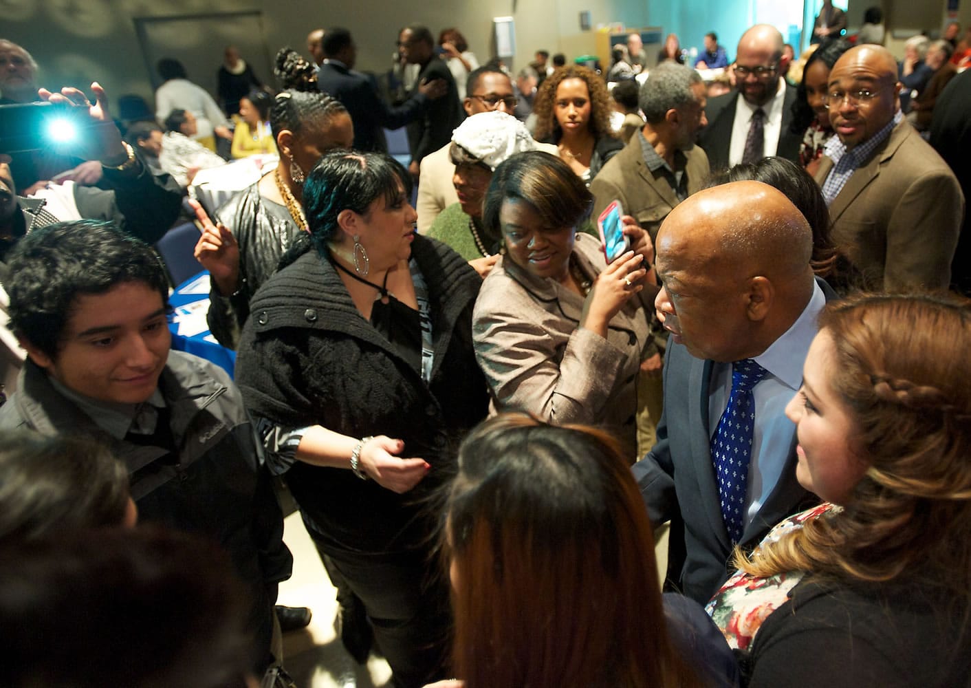Rep. John Lewis attends the annual Martin Luther King Jr. Breakfast at Clark College on Saturday.