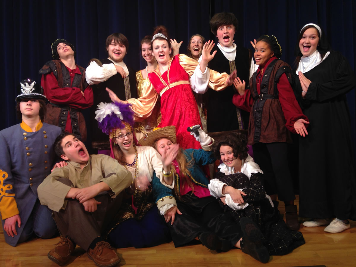 Hockinson High School's cast for Shakespeare's &quot;Comedy of Errors.&quot;